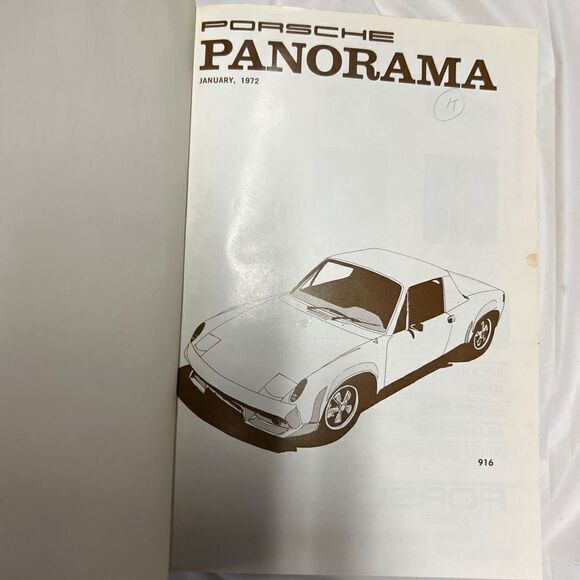 Porsche Panoramic Hardcover Bounded Magazines Vintage 1972 JAN-Dec  PCA - Picture 4 of 15